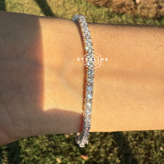 Moissanite 3mm Tennis Bracelet