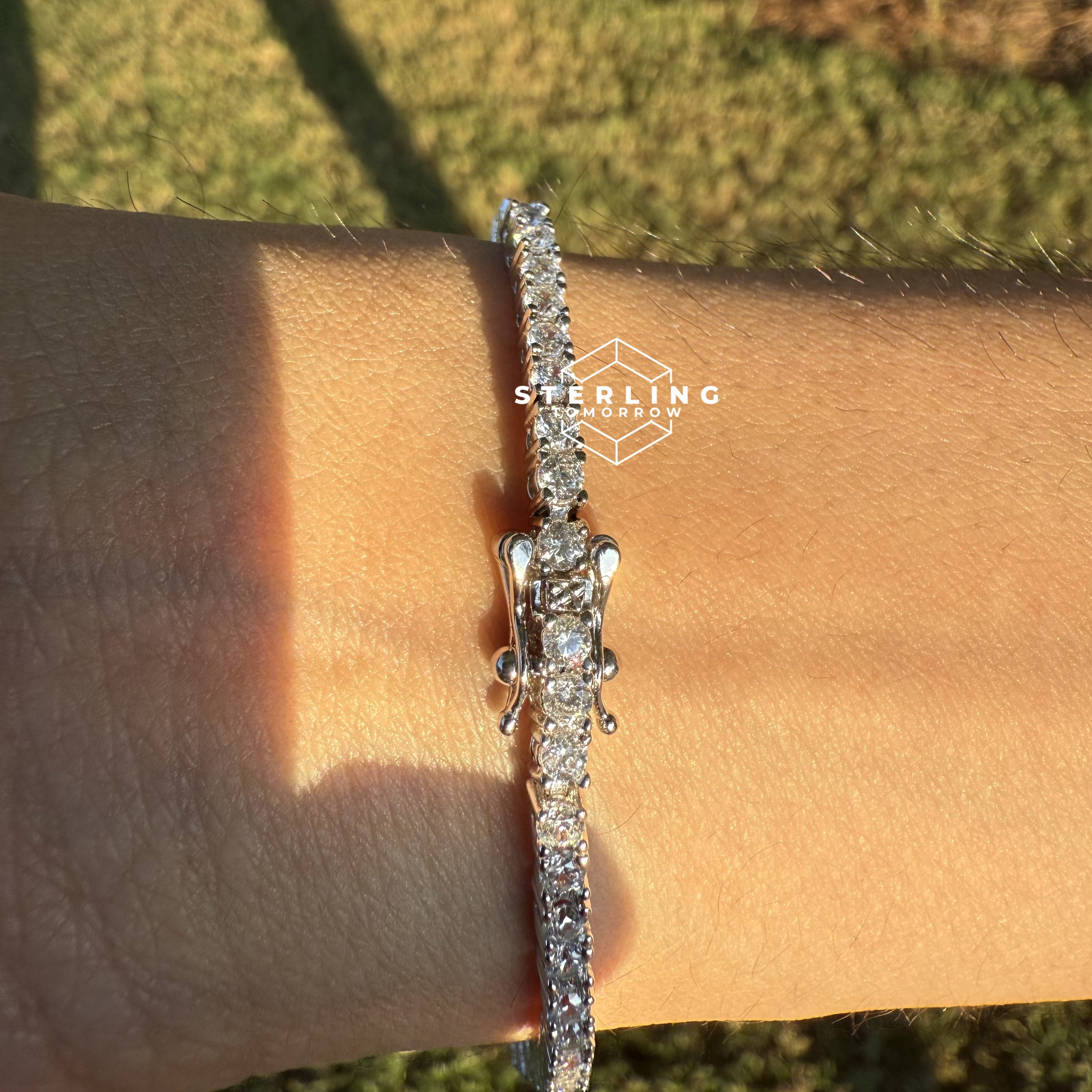 Moissanite 3mm Tennis Bracelet