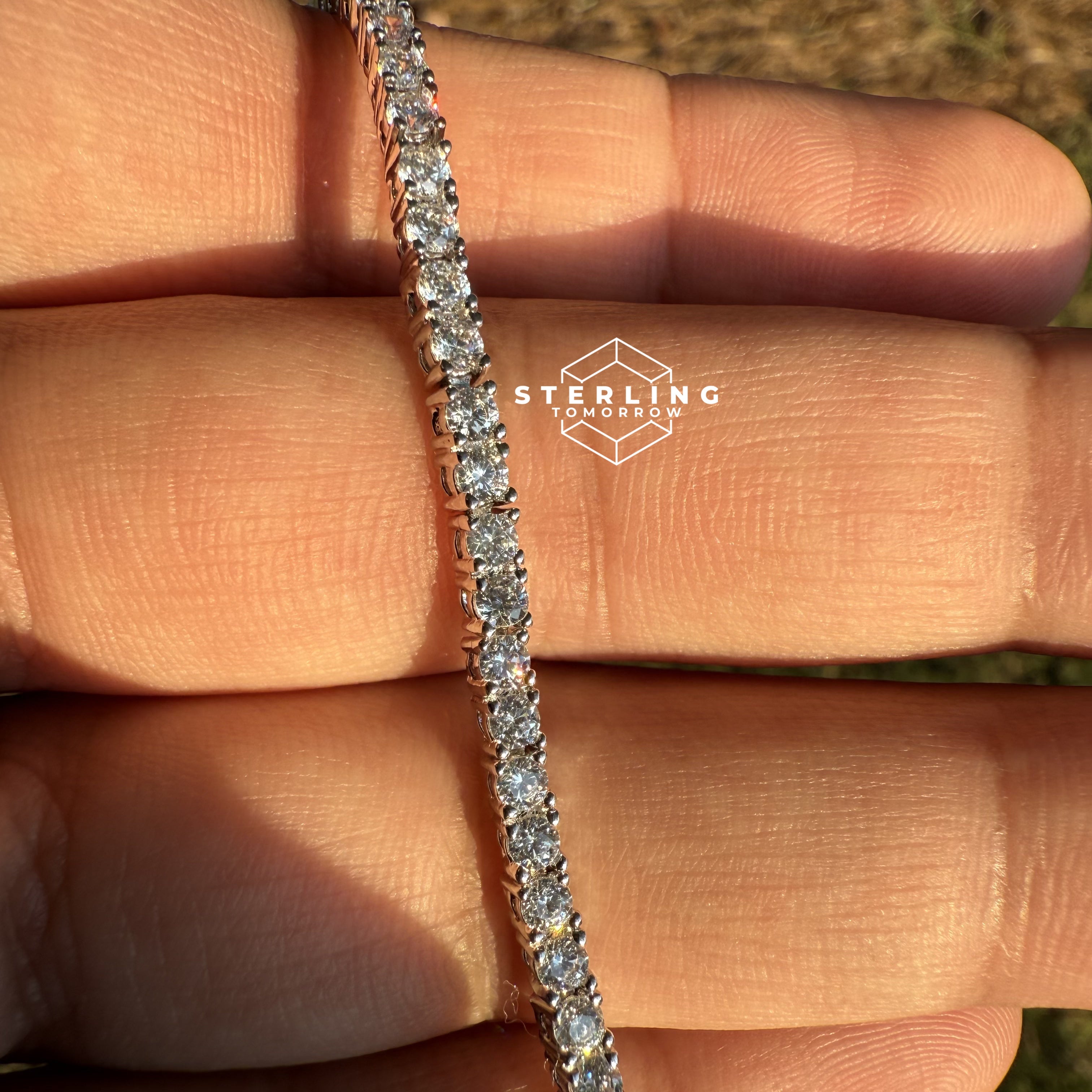 Moissanite 3mm Tennis Bracelet