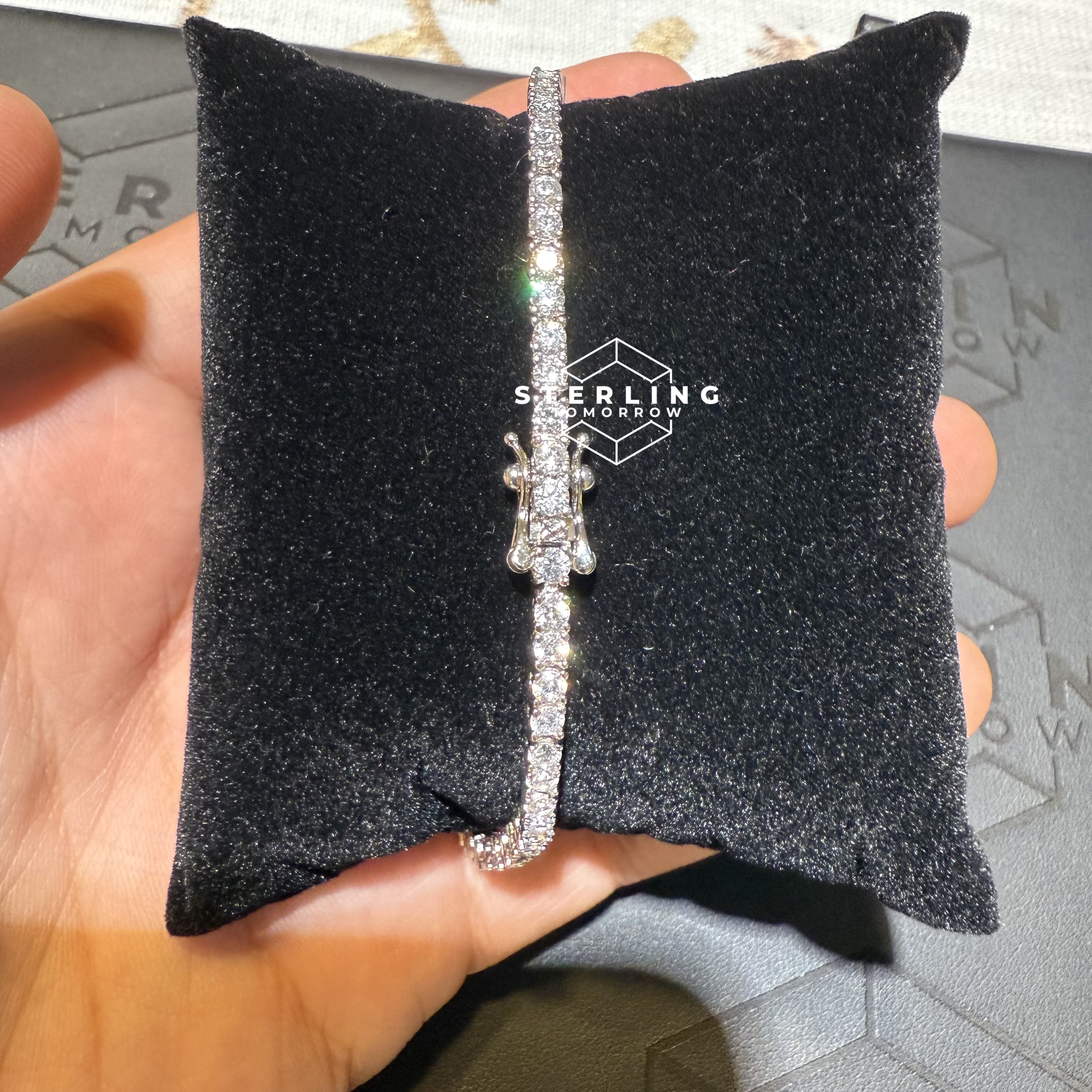 Moissanite 3mm Tennis Bracelet