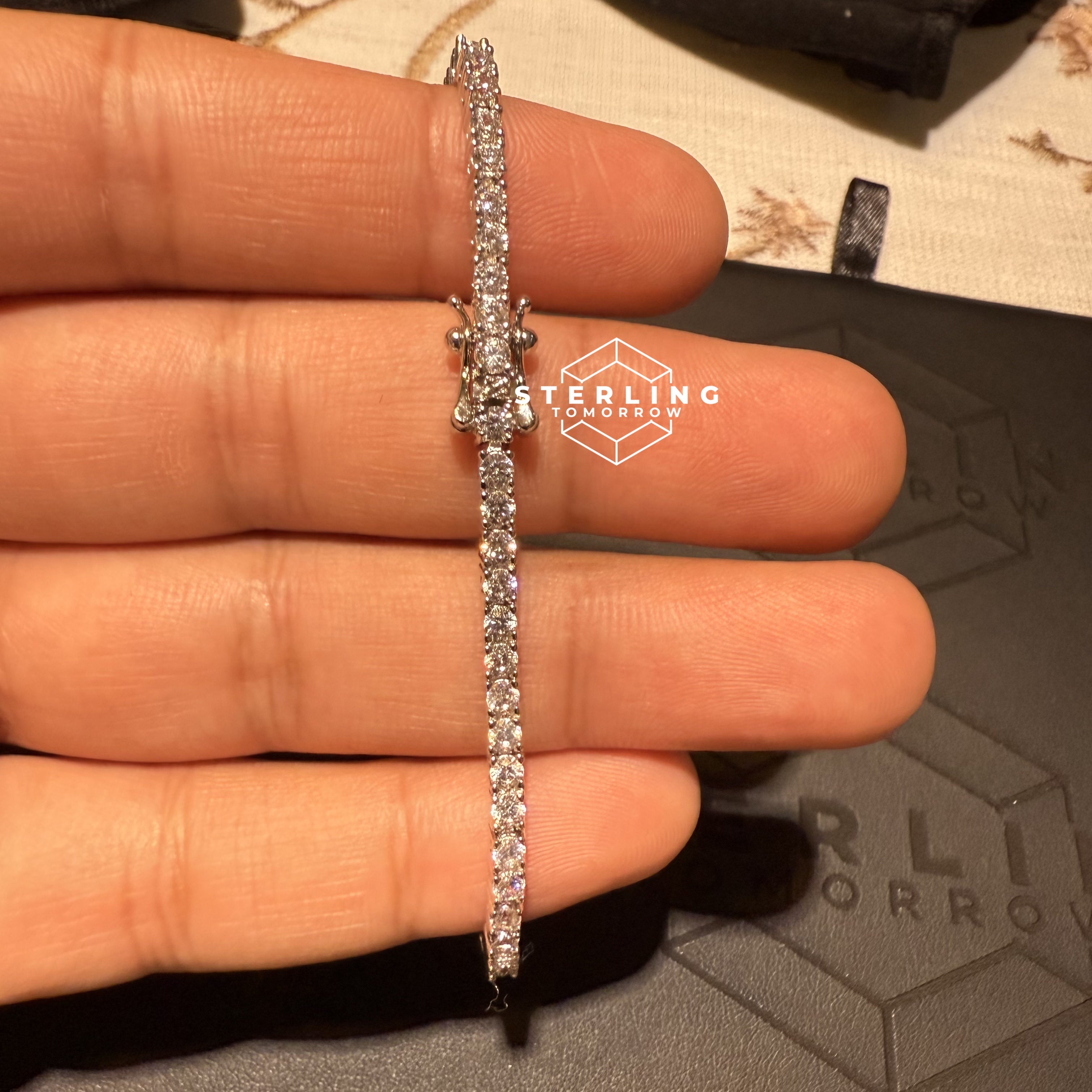 Moissanite 3mm Tennis Bracelet
