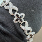 Marquis Star Infinity Bracelet - Black - 925 Sterling Silver