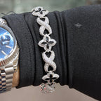 Marquis Star Infinity Bracelet - Black - 925 Sterling Silver