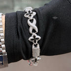 Marquis Star Infinity Bracelet - Black - 925 Sterling Silver