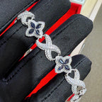 Marquis Star Infinity Bracelet - Blue - 925 Sterling Silver