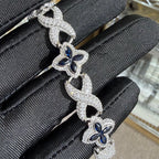 Marquis Star Infinity Bracelet - Blue - 925 Sterling Silver