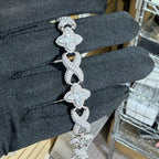 Marquis Star Infinity Bracelet - White - 925 Sterling Silver