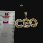 Moissanite CEO Baguette Pendant w/Rope Chain