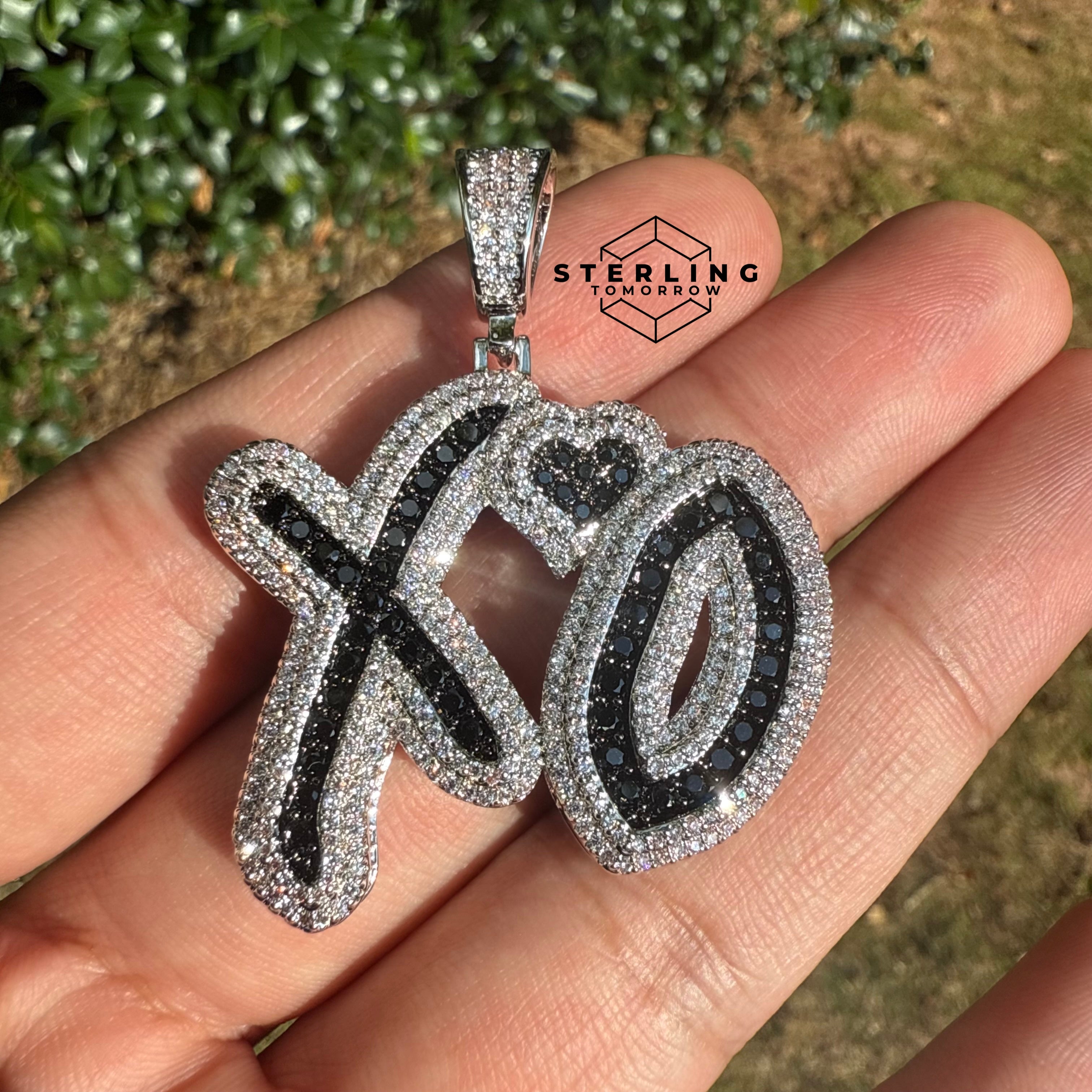 XO Silver Tone Hip Hop Pendant