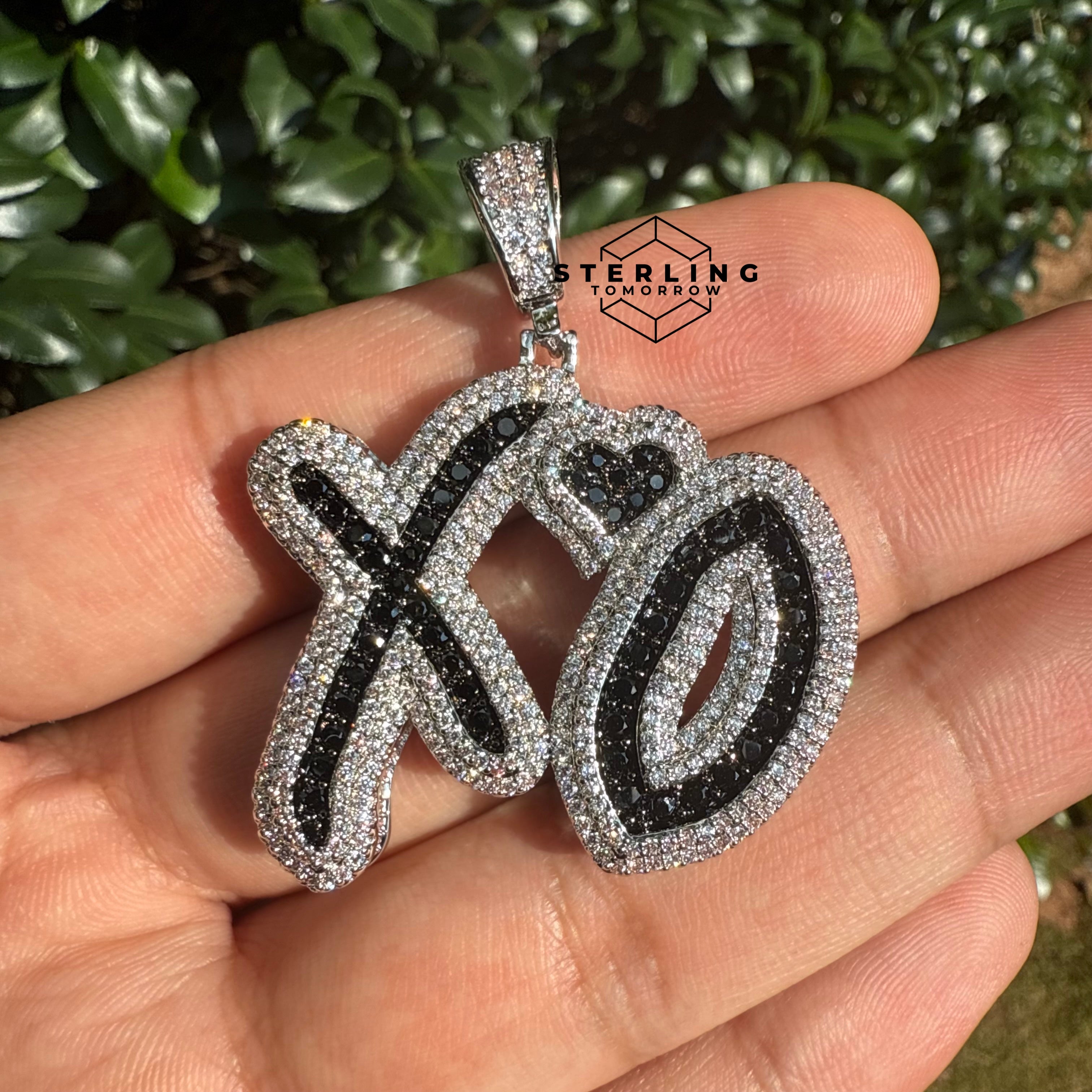 XO Silver Tone Hip Hop Pendant