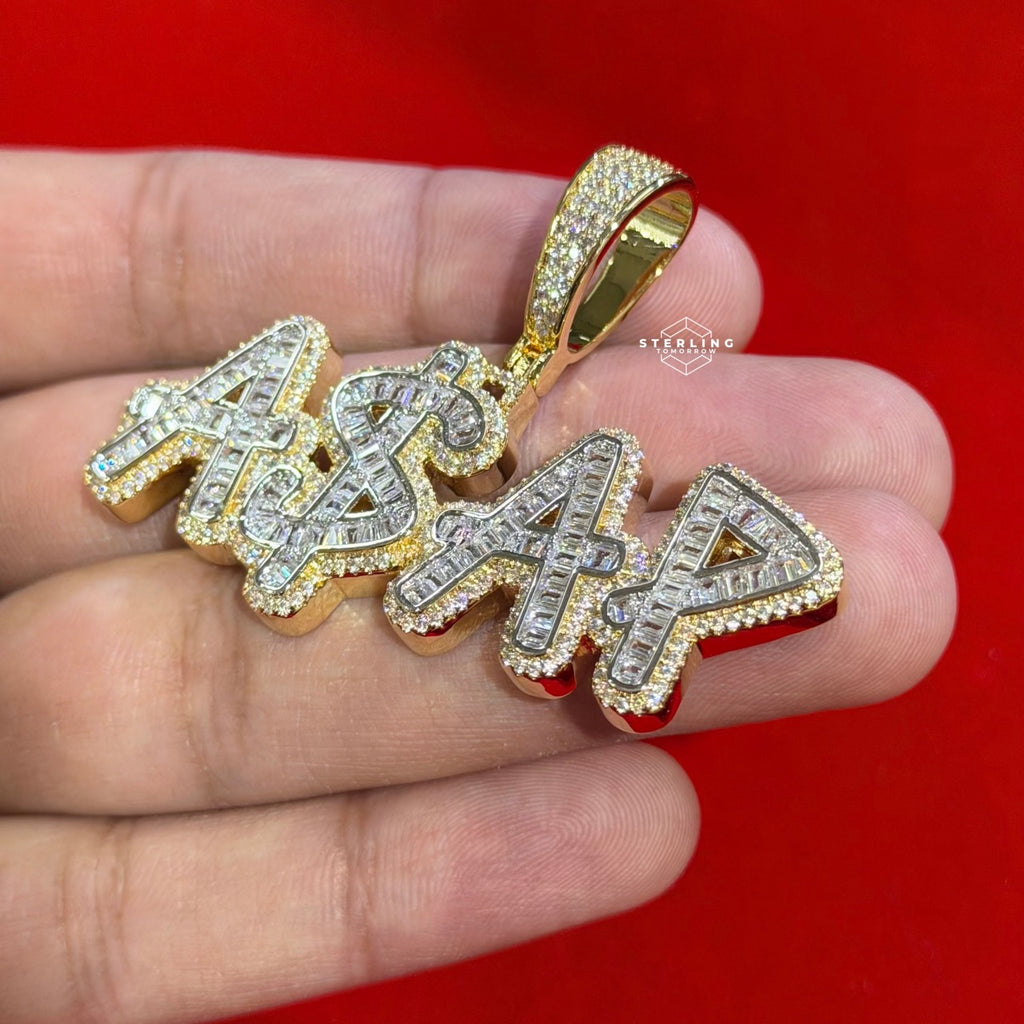 ASAP 14k Gold Plated Iced Money Pendant