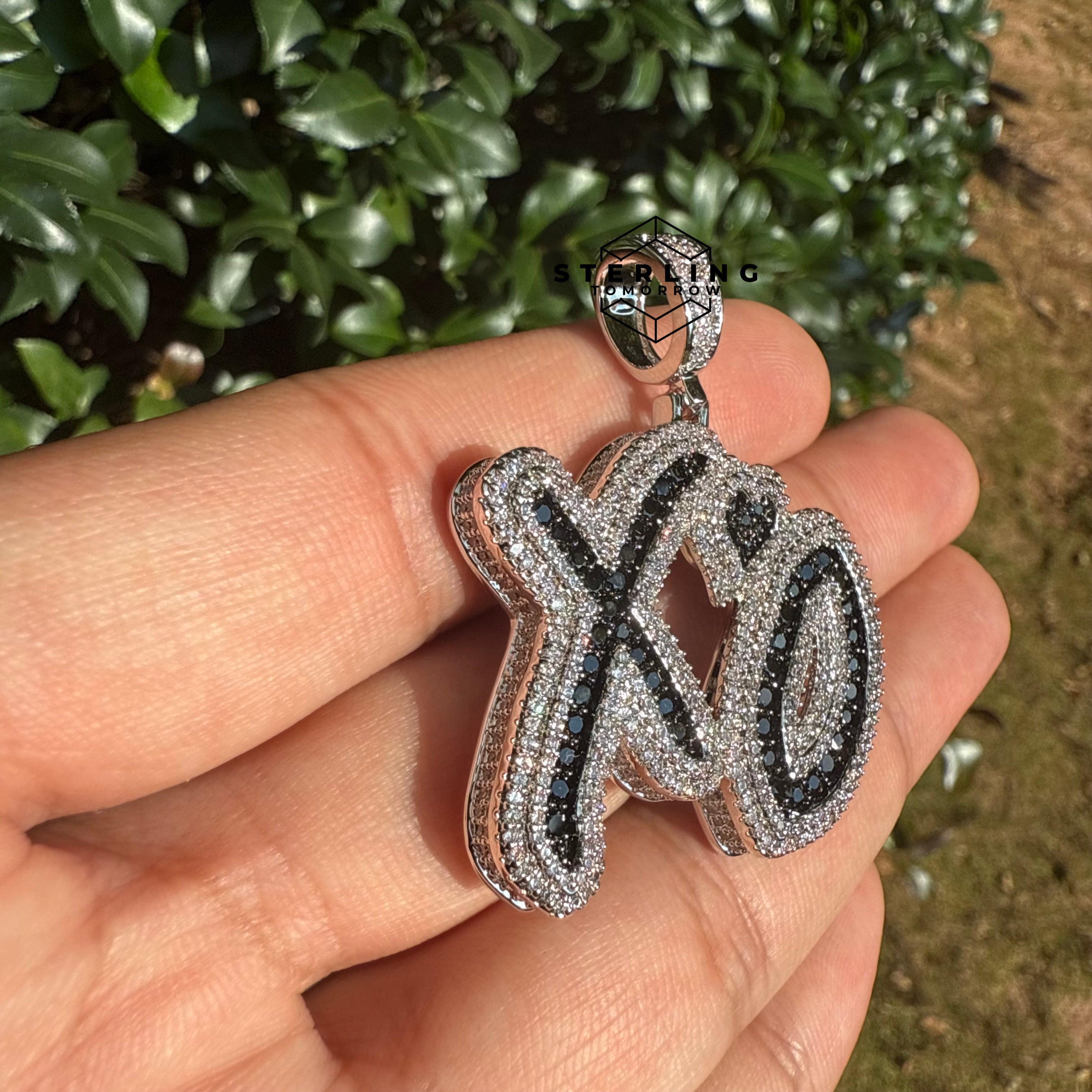 XO Silver Tone Hip Hop Pendant