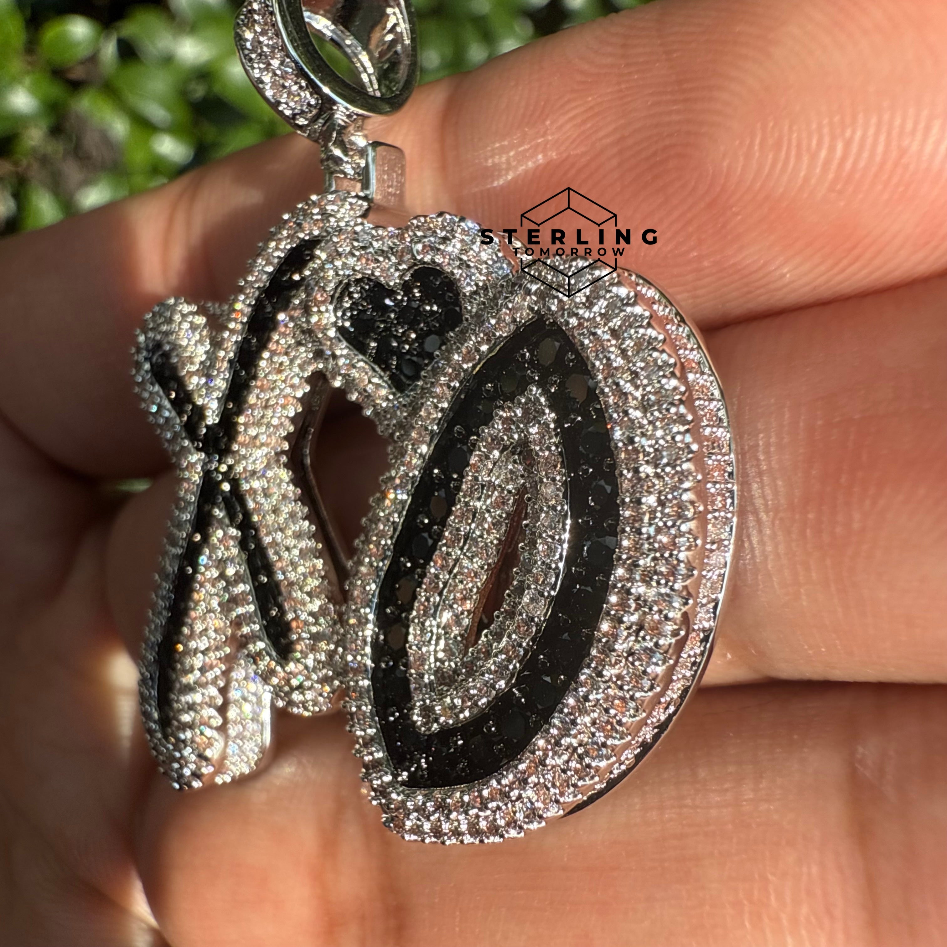 XO Silver Tone Hip Hop Pendant