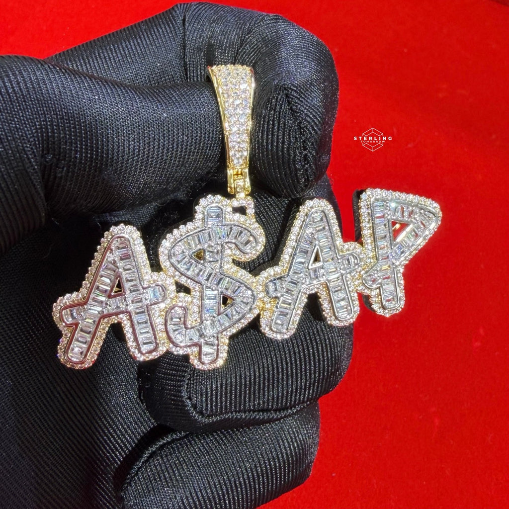 ASAP 14k Gold Plated Iced Money Pendant