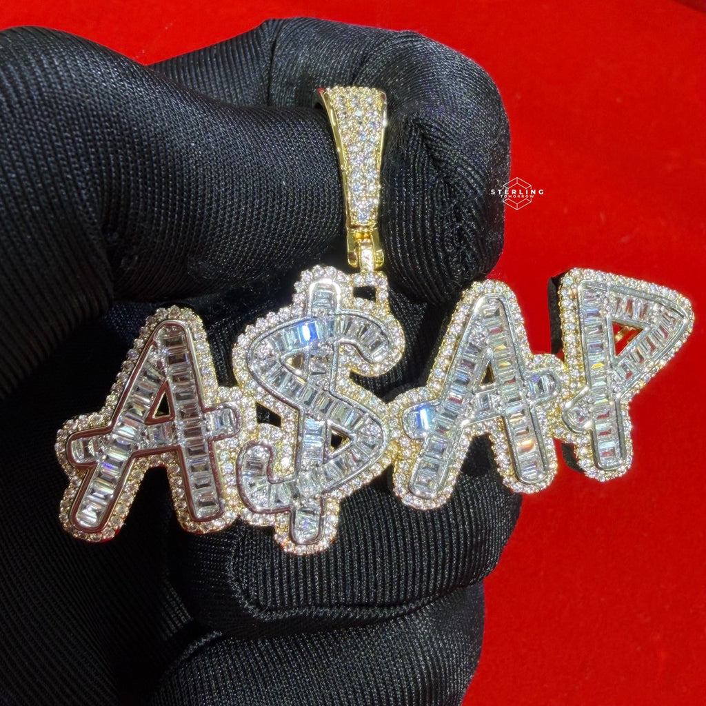 ASAP 14k Gold Plated Iced Money Pendant