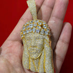 14k Gold Plated MultiCut Large Jesus Pendant
