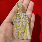 14k Gold Plated MultiCut Large Jesus Pendant
