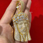 14k Gold Plated MultiCut Large Jesus Pendant