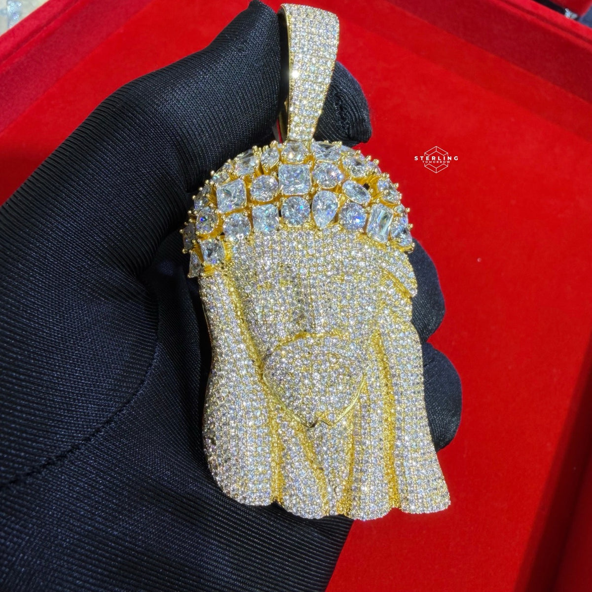 14k Gold Plated MultiCut Large Jesus Pendant