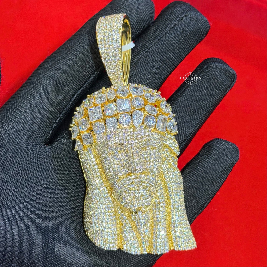 14k Gold Plated MultiCut Large Jesus Pendant