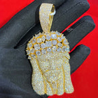 14k Gold Plated MultiCut Large Jesus Pendant