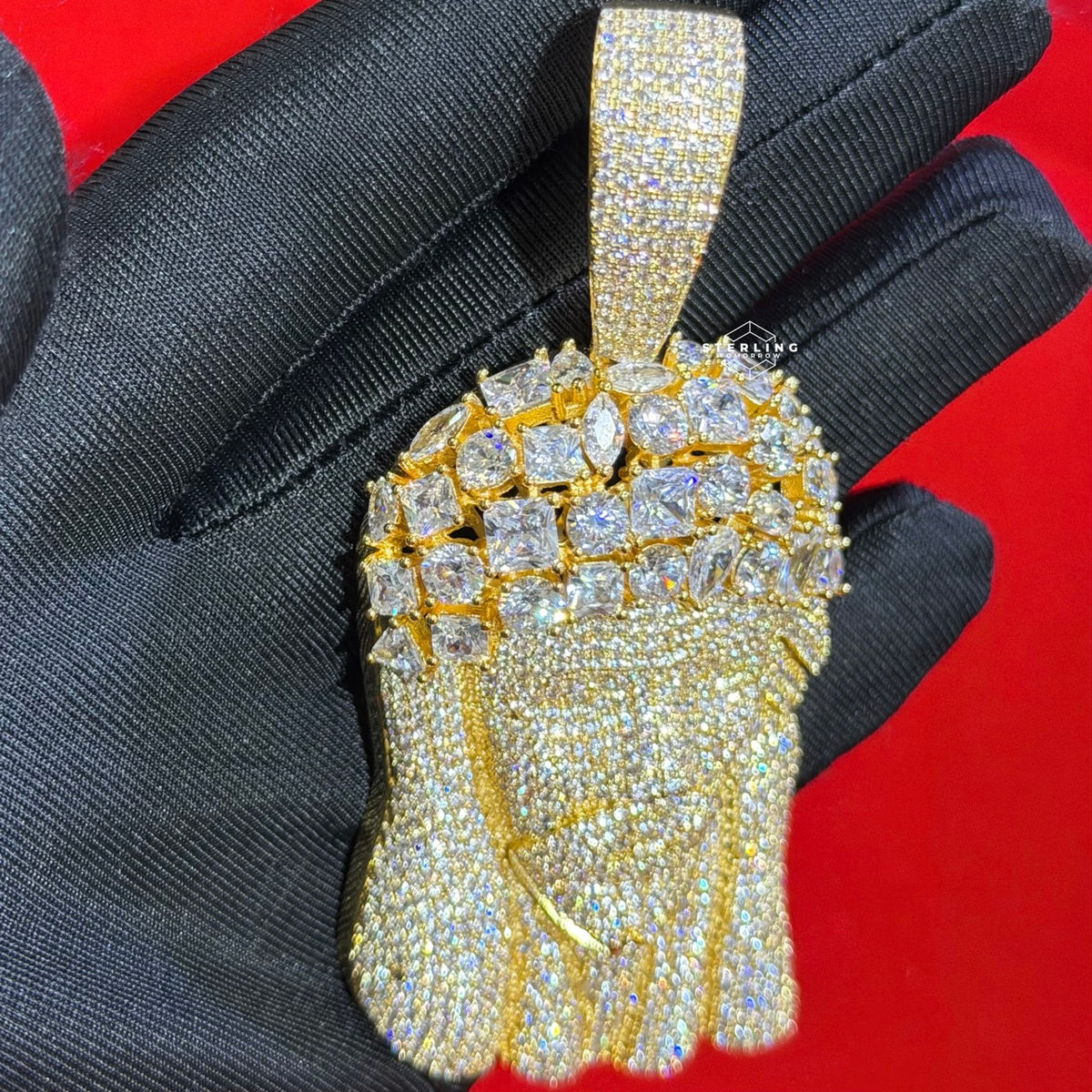 14k Gold Plated MultiCut Large Jesus Pendant