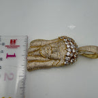 14k Gold Plated MultiCut Large Jesus Pendant