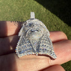 Jesus Baguette Moissanite Pendant