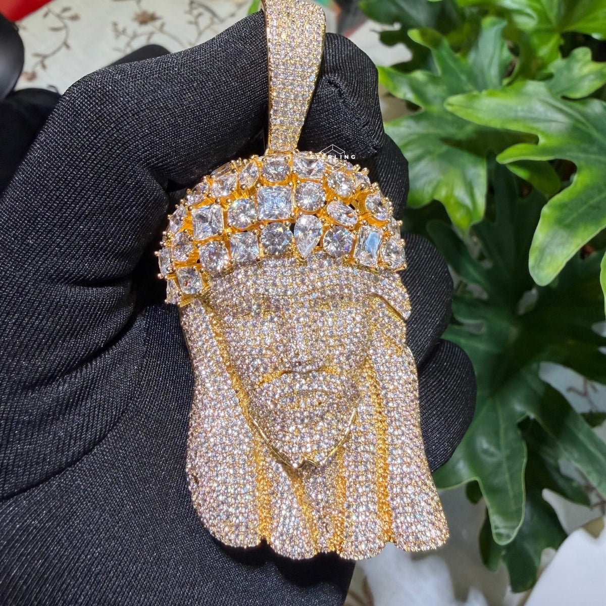 14k Gold Plated MultiCut Large Jesus Pendant
