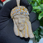 14k Gold Plated MultiCut Large Jesus Pendant