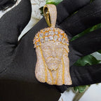 14k Gold Plated MultiCut Large Jesus Pendant