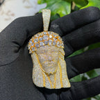 14k Gold Plated MultiCut Large Jesus Pendant