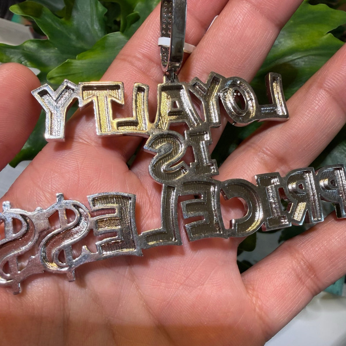 Loyalty Is Priceless Iced Hip Hop Pendant