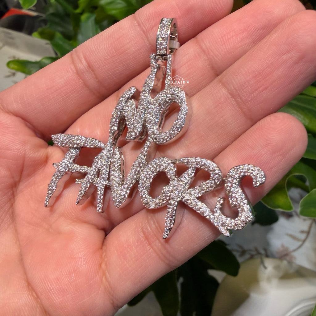 No Favors Iced Hip Hop Pendant
