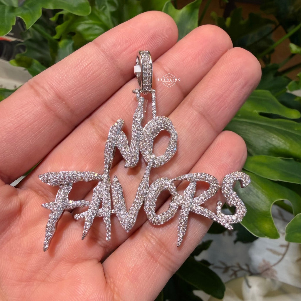 No Favors Iced Hip Hop Pendant