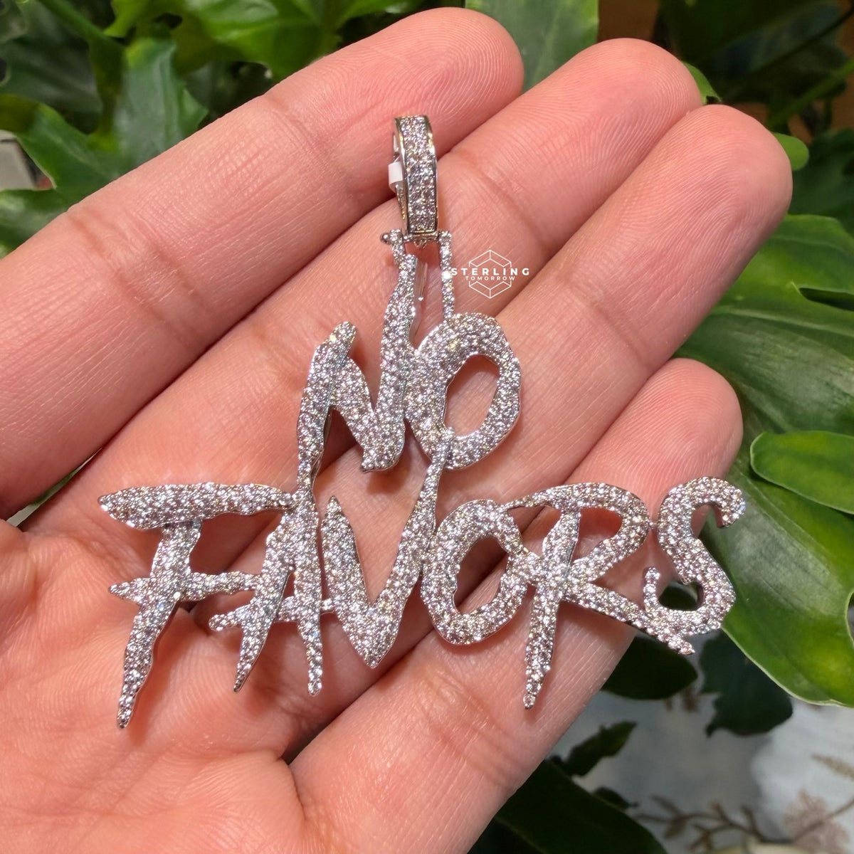 No Favors Iced Hip Hop Pendant