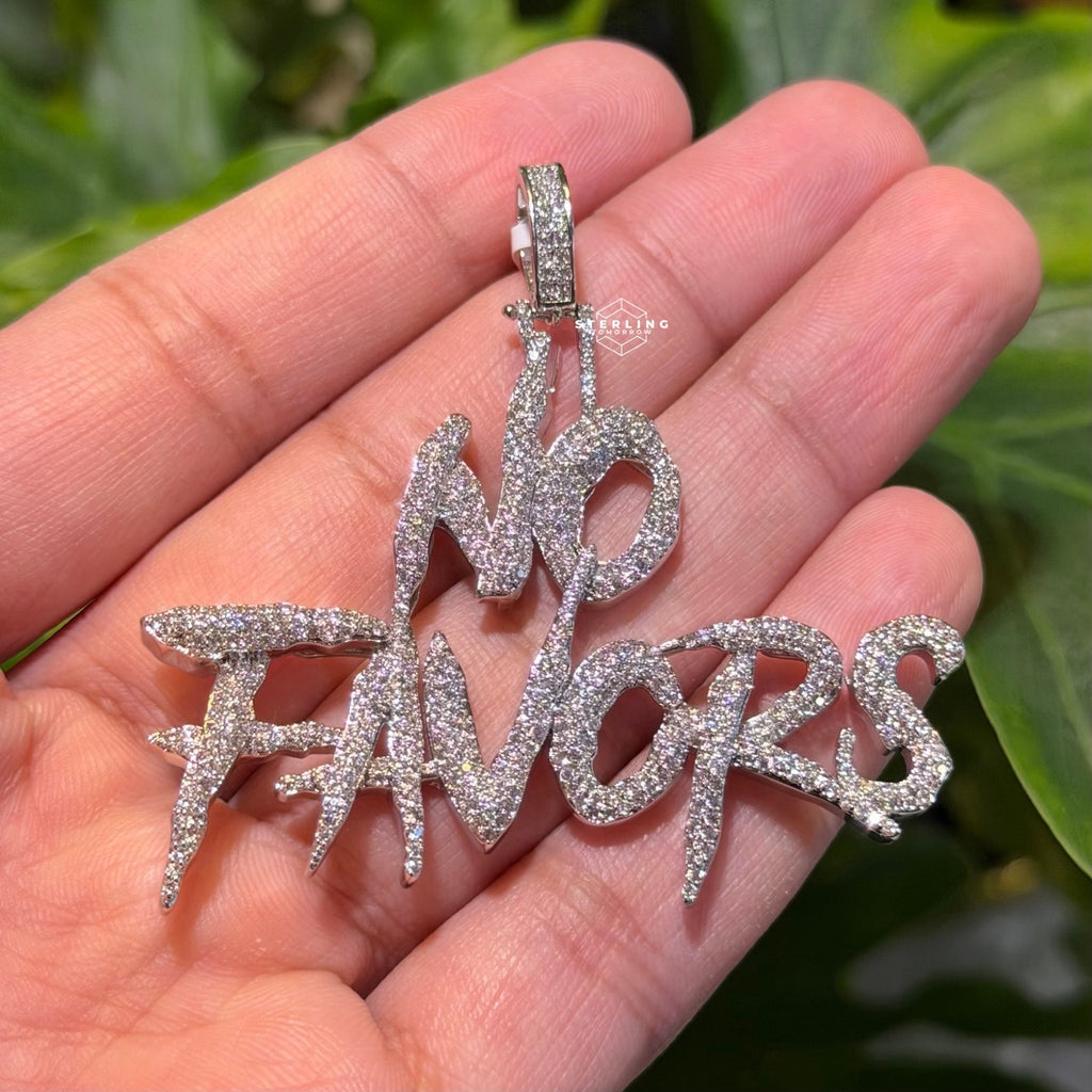 No Favors Iced Hip Hop Pendant