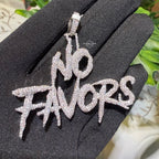 No Favors Iced Hip Hop Pendant