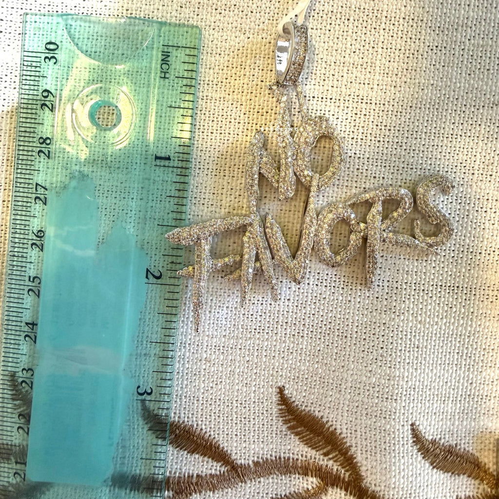 No Favors Iced Hip Hop Pendant