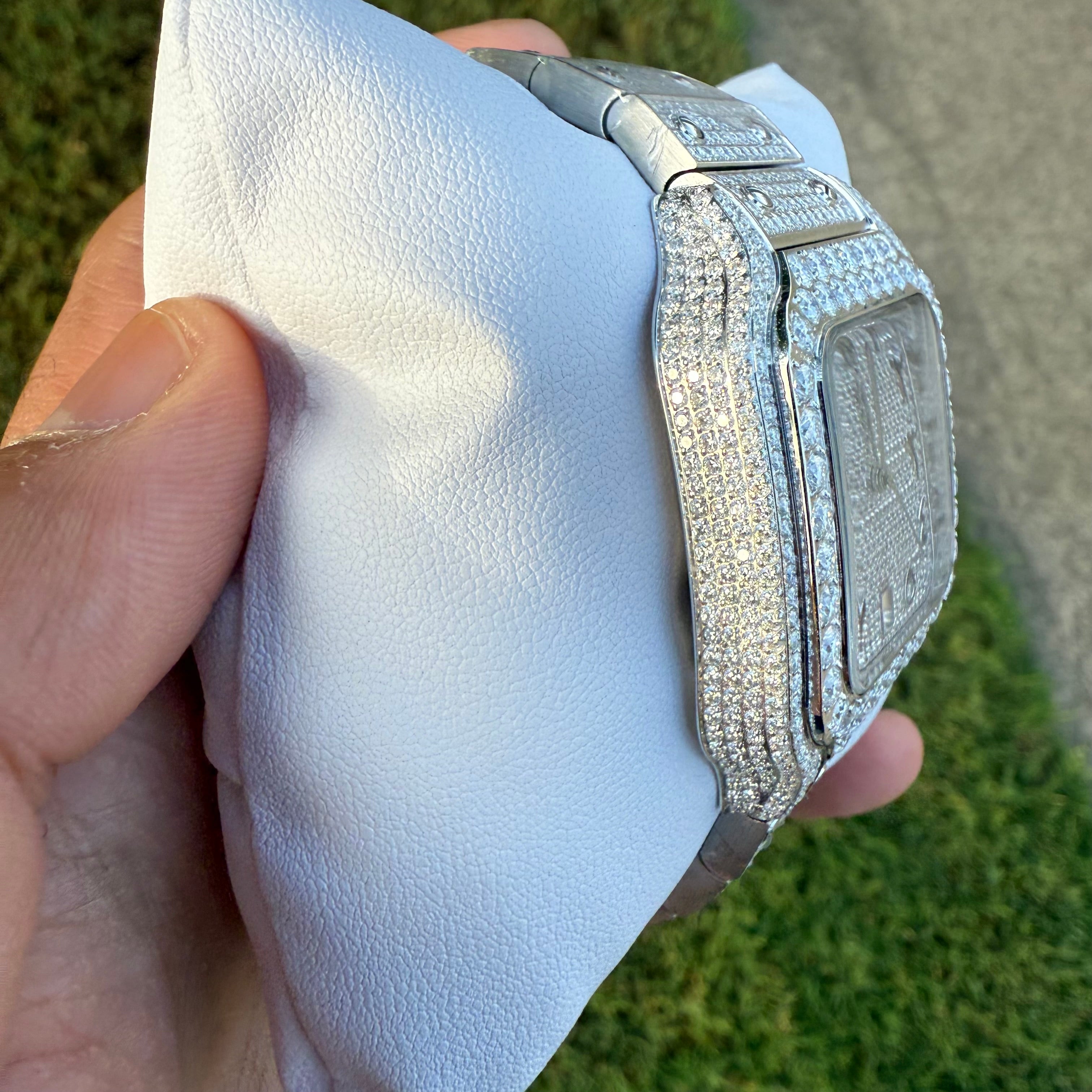 Moissanite Arabic Dial Watch