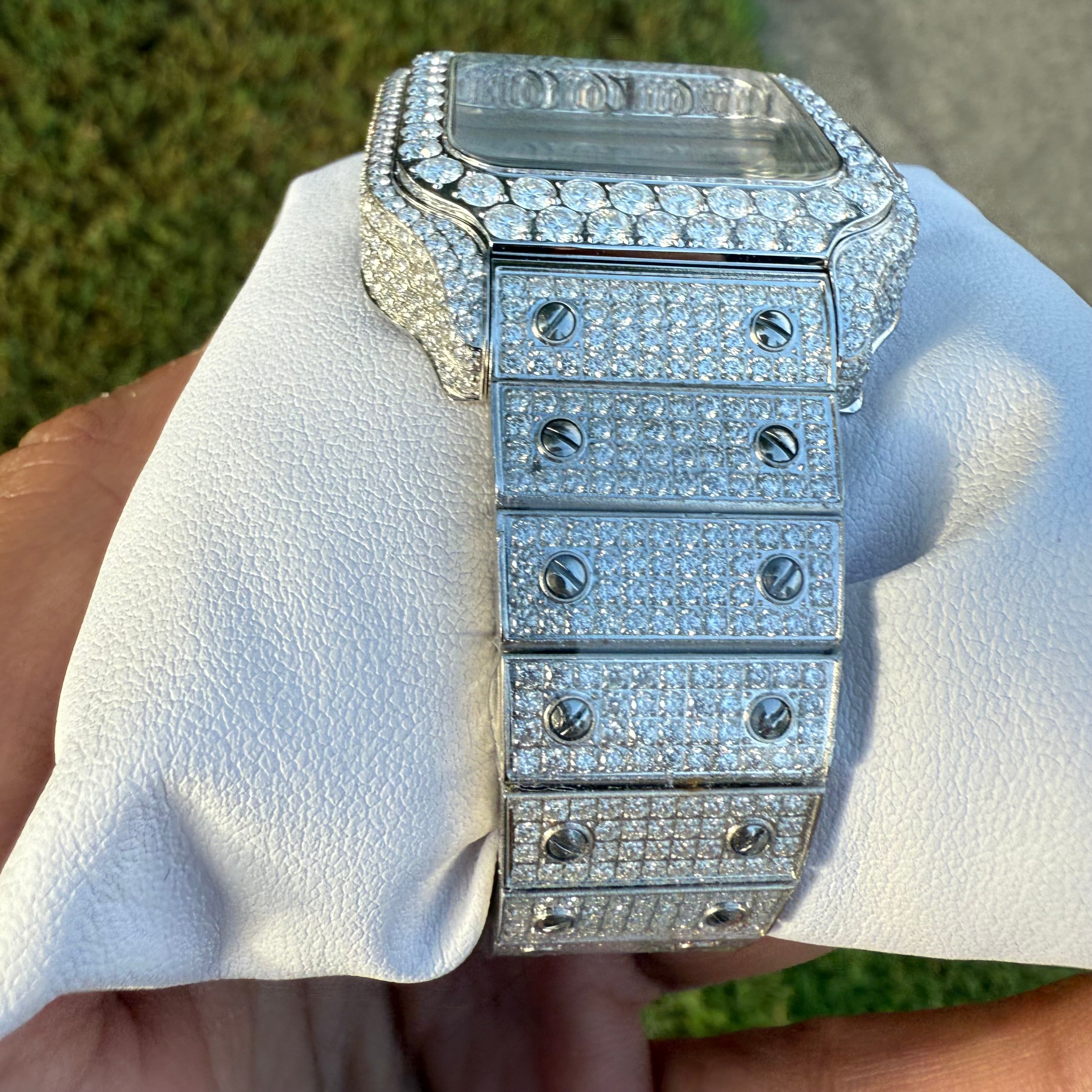 Moissanite Arabic Dial Watch