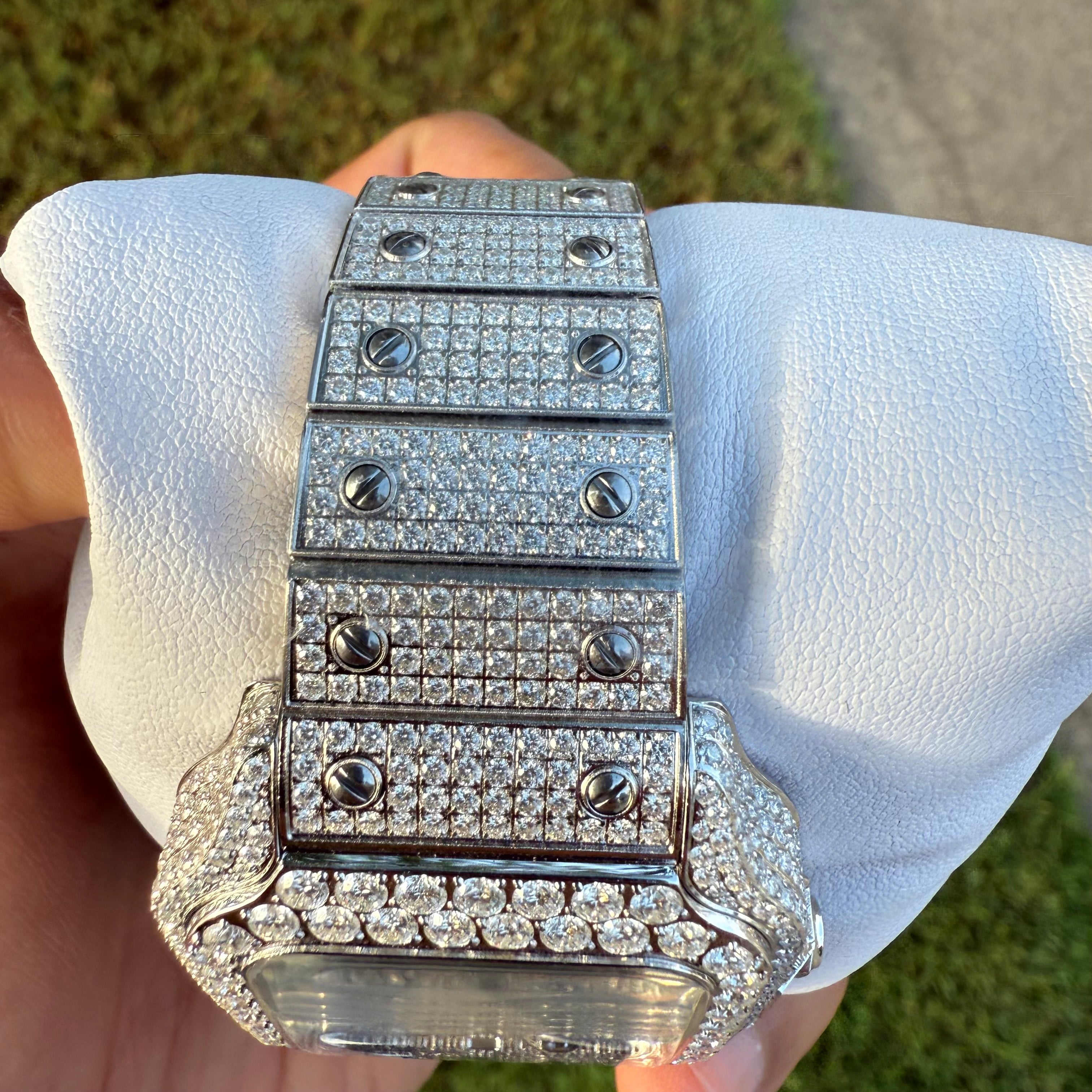 Moissanite Arabic Dial Watch