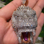 Gorilla 14k Rose Gold Finish Iced Out Pendant