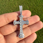 Princess Cut 925 Silver Iced Out CZ Pendant