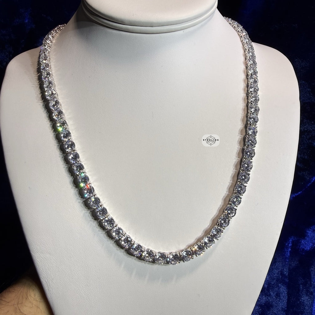 6mm Tennis Chain Necklace - 925 Sterling Silver