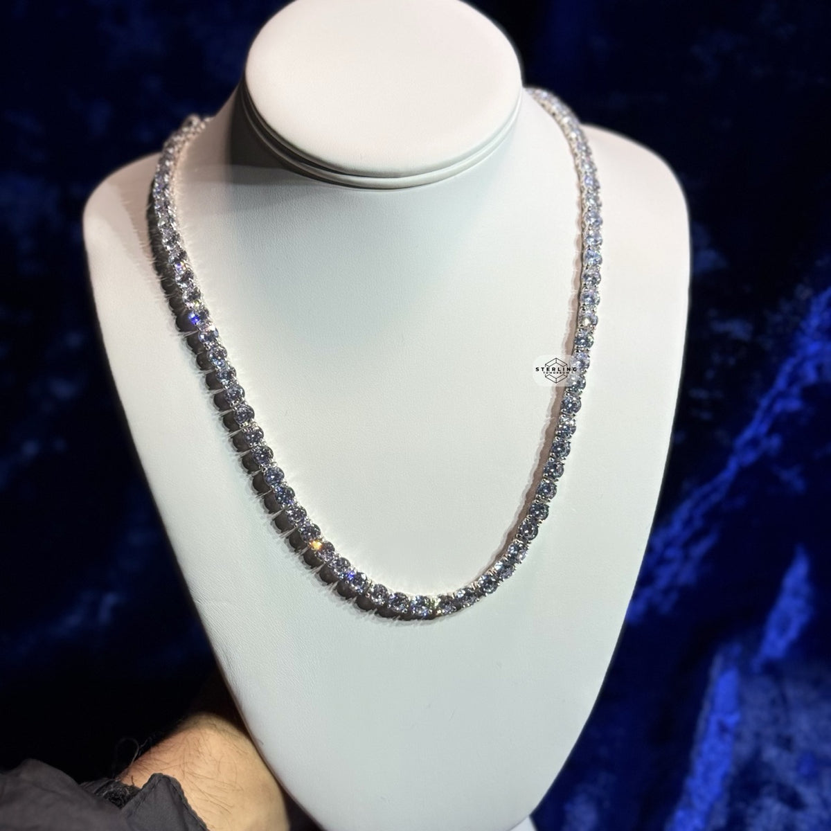 6mm Tennis Chain Necklace - 925 Sterling Silver