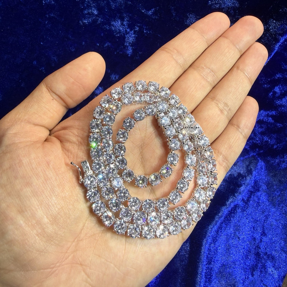 6mm Tennis Chain Necklace - 925 Sterling Silver