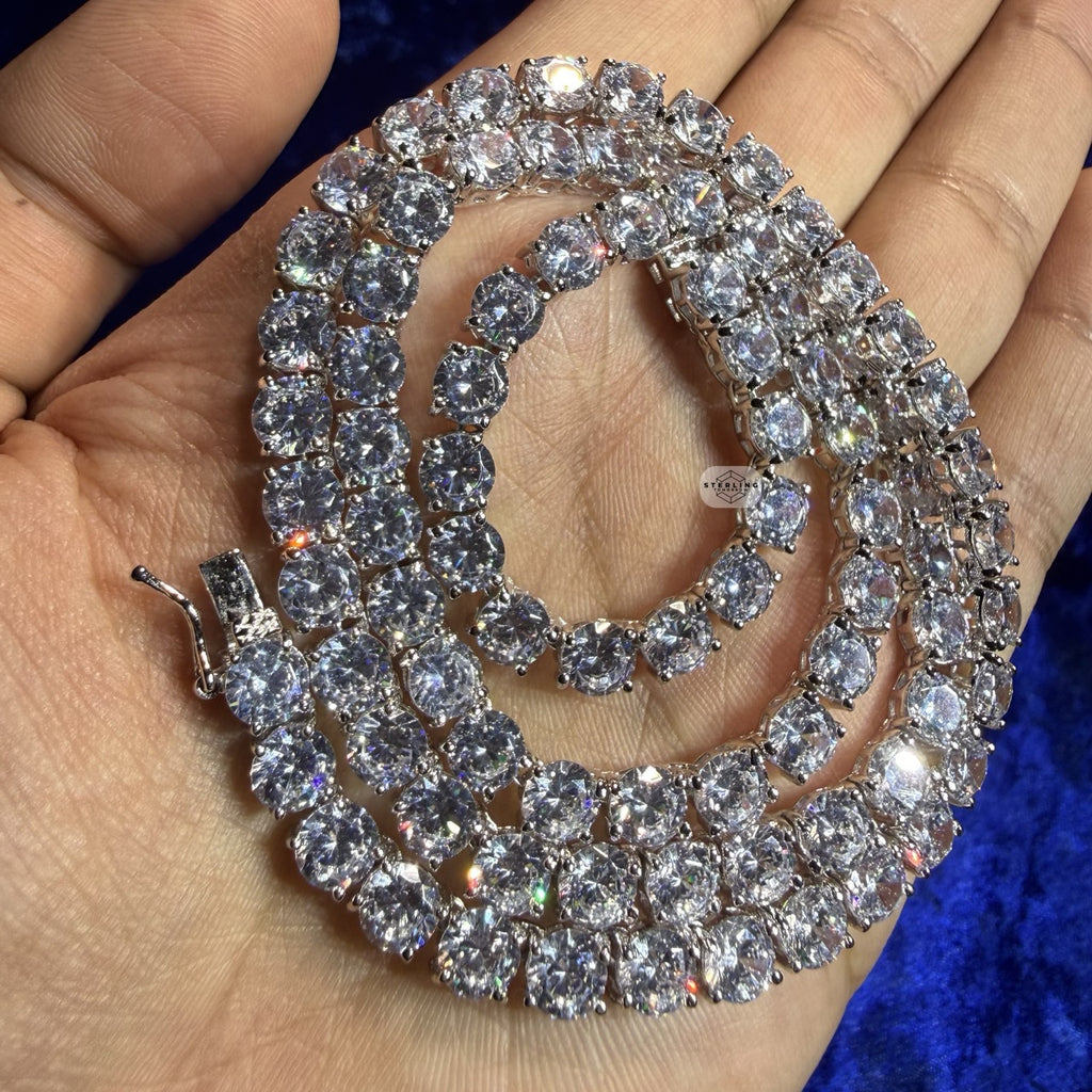 6mm Tennis Chain Necklace - 925 Sterling Silver