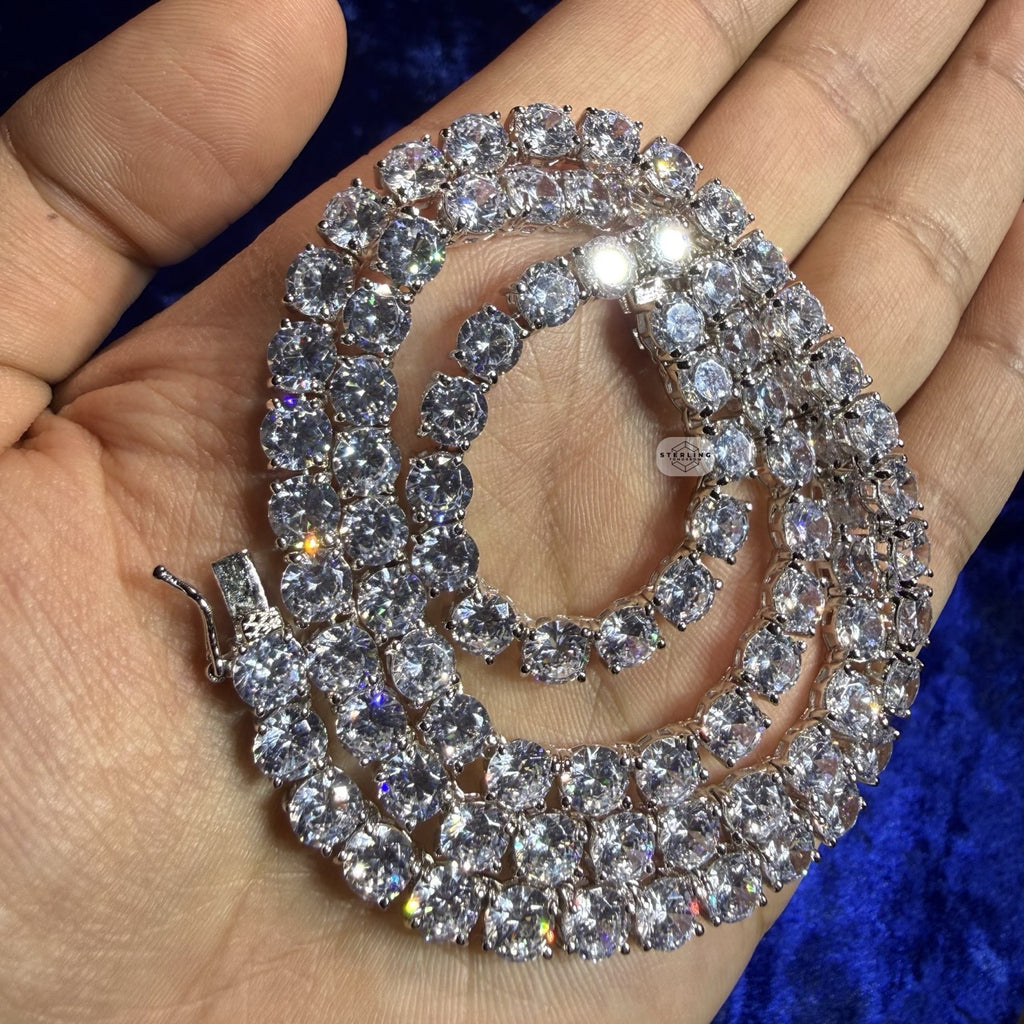 6mm Tennis Chain Necklace - 925 Sterling Silver