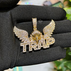 Trap Eagle Iced Pendant
